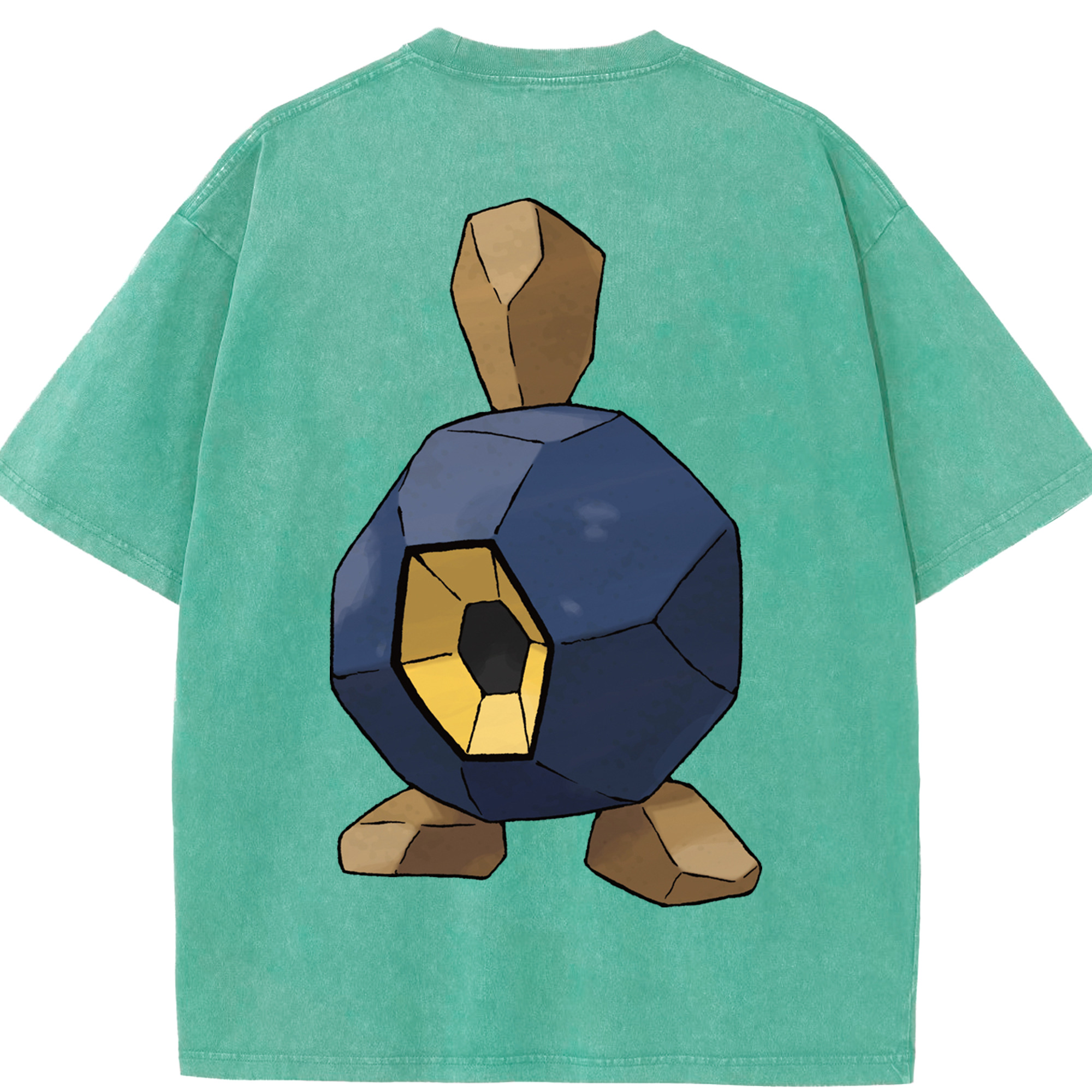（画像用） ポケットモンスター Pokémon 綿100% ヴィンテージ風 半袖Tシャツ（背面プリント）